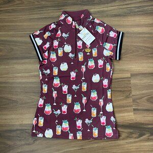 Kastel Denmark Women's Cap Sleeve Sun Shirt - Tawny Port Cocktail - XS